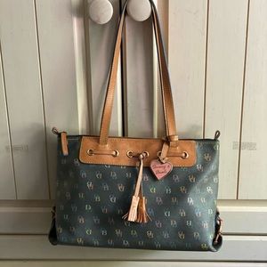 Dooney & Bourke Large Tassel Rainbow Zip Top